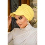 Aişe tesettür Sarı Havuz & Deniz Şapkası Mayo Üstüne Kullanılabilir