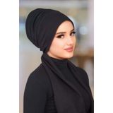 Aişe tesettür Siyah Eşarp Bone