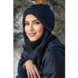 Aişe tesettür Siyah Maskeli Bere
