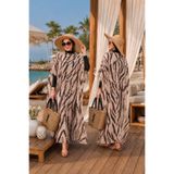 Aişe tesettür Siyah Zebra Tesettür Pareo Siyah Zebra