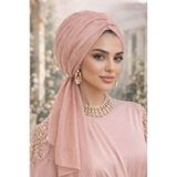 Aişe tesettür Soft Işıltılı Abiye Tokalı Bone Soft Işıltılı