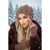 Aişe tesettür Taba Triko ATKISIZ Tesettür Bere Taba ATKISIZ
