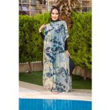 Aişe tesettür Turkuaz Batik Desenli Tesettür Pareo
