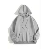 Aisha Elbise 3 Iplik Pamuklu Kapşonlu Sweetshirt - Gri