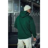 Aisha Elbise Üç Iplik Penye Kapşonlu Basic Sweatshirt - Haki - XL