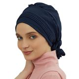 Aisha's Design Aerobin Kumaş Hazır Türban,HT-31A Lacivert