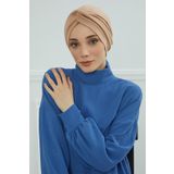 Aisha's Design B-4 Sütlü Kahve Mihrace Penye Bone