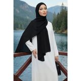 Aisha's Design Boynu Kapatan Ninja Boneli Pratik Penye Şal,PS-59,Siyah