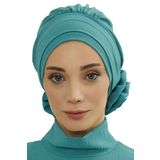 Aisha's Design HT-92 Mint Yeşili Aerobin Kumaş Hazır Türban