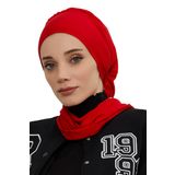 Aisha's Design Penye Hazır Türban,HT-96,HT-96 Kırmızı