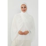 Aisha's Design Tesettür Boneli Kullanımı Rahat Pratik Şifon Şal,Krem,PS-53