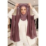 Aisha's Design Tesettür Boneli Pratik Şifon Şal,Gül Kurusu,PS-46