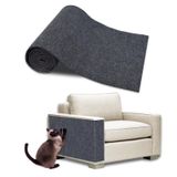 Aitakatta Kendinden Yapışkanlı Kedi Tırmalama Matı, 99 cm x 30 cm Kedi Scratcher Halı, Koltuk Mobilya Duvarı için Kedi Çizilmeye Koruyucular, Çizilmez Mobilya Koruyucu, Kanepe için Çiviler Dahil (Gri,