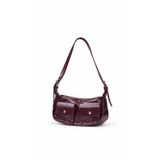 Aitana Vintage Baget Çanta (bordo)