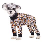 AITOLI Köpek Çizgili Kurtarma Takımı, Kadın Erkek Köpekler için Ameliyat Sonrası Köpek Yavrusu Onesie, Köpekler Kediler Uzun Kollu Pijama Bodysuit, Cerrahi Karın Yara Bandajları Giysileri, Köpek Pantolonu