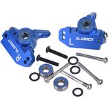 AIYIHOBBY Alüminyum Alaşım Ön Tekerlek Bloğu ve Direksiyon Blokları kiti Bilyalı Rulmanlı Yükseltme Parçaları 1/10 Traxxas 2WD Slash için, Stampede, Yedek 3632 3736 (Mavi)
