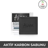 Aizen Activeted Carbon Soap - Aktif Karbon Sabunu 150 gr