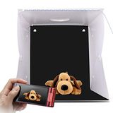 AIZYR Taşınabilir Çekim Işık Çadır, Katlanır Fotoğraf Stüdyosu Fotoğraf Işık Kutusu ile 6 Renk Arka Planında ve Küçük Boy Ürün için 2 LED Panel
