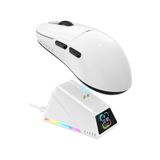 Aj159 Apex 8k Oyun Mouse, 3 Modlu Tft Ekranlı Manyetik Şarj İstasyonu,paw3950 Sensör, 56 Gram Diğer beyaz