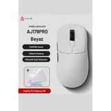 Aj179 Pro Kablosuz 3 Mod8000hz-26.000dpı Oyuncu Mouse Paw3395 Sensör Rgb Manyetik Şarj İstasyonu Diğer beyaz