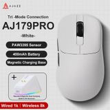 Aj179 Pro Kablosuz 3 Modlu 8k-26.000dpı Oyuncu Mouse Beyaz beyaz