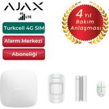 Ajax 4g Sim Kartlı Alarm Seti 2 Dedektörlü Sistem – 1 Adet Manyetik ve 1 Adet Hareket Dedektörü