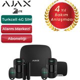 Ajax Hub 2 4g Sim Kartlı 2 Adet Kameralı Hareket Dedektörü - 6 Adet Manyetik - 2 Adet Kumanda - Tuş Takımı - Dahili ve Harici Siren - SİYAH