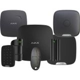 Ajax Hub Kit Kablosuz Hırsız Alarm Seti Duman Isı Co Dedektörü Keypad İç Ve Dış Siren Dahil Siyah