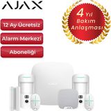 Ajax Kameralı Alarm Sistemi - Dahili Siren Dahil 3 Dedektörlü Set – 2 Adet Kameralı Hareket Dedektörü, 1 Adet Manyetik