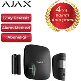 Ajax Kameralı Alarm Sistemi – Starterkitcam 2 Dedektörlü Set – 1 Adet Kameralı Hareket Dedektörü, 1 Adet Manyetik - Siyah