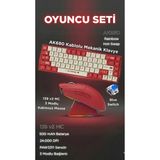 Ajazz 139 V2 Mc 3 Modlu Kablosuz Mouse + AK680 Kablolu Mekanik Klavye Oyuncu Seti - Mavi