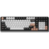Ajazz AC100 Pro Hyacinth Switch 3 Modlu Rgb Mekanik Oyun Klavyesi-Alüminyum Kasa - Beyaz - Siyah