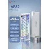 Ajazz AF82 Rgb Membran Kablosuz Oyuncu KLAVYESI-4000 Mah Batarya-Ekranlı - Mavi - Beyaz