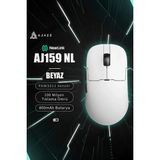 Ajazz AJ159 Nl Near-Link 3 Modlu 1000hz 12.000 Dpı 400 Mah Batarya Paw 3311-YENI Nesil Bağlantı Modu - Beyaz