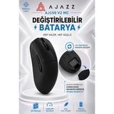 Ajazz AJ159 V2 Mc Kablosuz Oyuncu Mouse | Değiştirilebilir Bataryalı | PAW3311 Sensör - Siyah