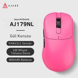 Ajazz AJ179 Nl Near-Link 3 Modlu 1000hz 26.000 Dpı 800 Mah Batarya Paw 3311 - Yeni Nesil Bağlantı Modu - Pembe