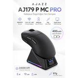 Ajazz AJ179 P Mc Pro Tft Ekranlı Şarj Istasyonlu 24.000 Dpı Paw 3311 Oyuncu Mouse - Siyah