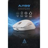 Ajazz AJ199 Carbon Fiber Beyaz Şarjlı Optik Kablolu/Kablosuz Oyuncu Mouse