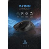 Ajazz AJ199 Carbon Fiber Siyah Şarjlı Optik Kablolu/Kablosuz Oyuncu Mouse
