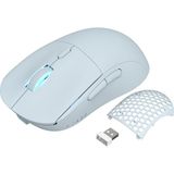 Ajazz AJ199 Kablosuz Oyuncu Mouse Paw 3395 26000 Dpı - Açık Mavi