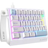Ajazz AK029 Ergonomik 29 Tuşlu Oyun Klavyesi - Rgb Işıklandırma, 8000Hz Polling Hızı, 0.01MM Hızlı Tetikleme, Manyetik Switch Sistemi, Premium Ses Tasarımı (AK029 - Mavi Beyaz) - 0-Bordo