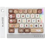 Ajazz AK029 Tek El Kablolu Manyetik Switch Oyun Klavyesi- Rgb-29 TUŞ-8000 Hz - Kahverengi - Beyaz