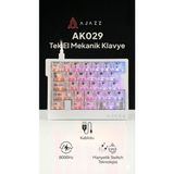 Ajazz AK029 Tek El Kablolu Manyetik Switch Oyun Klavyesi- Rgb-29 TUŞ-8000 Hz - Şeffaf