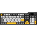 Ajazz AK35I V3 Kablosuz Mekanik Oyuncu Klavyesi-Gasket Gövde Yapısı Dinamik Rgb-Tft Ekranlı Siyah/avakado Switch