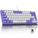 Ajazz AK680 Kablolu %65 Boy Mekanik Oyuncu Klavyesi-Rainbow Aydınlatma Hot-Swap - Brown Switch - Mor
