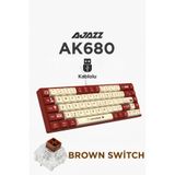 Ajazz AK680 Kablolu Brown Switch Mekanik Klavye-Rainbow Aydınlatma Hot-Swap