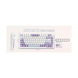 Ajazz AK820 Max He Hall Effect Manyetik Switch Kablolu Oyun Klavyesi 8000Hz Mor Beyaz - Option-1 - 001-Renkli