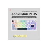 Ajazz AK820 MAX PLUS - Hot-Swap-Dinamik RGB Mekanik Oyun Klavyesi Day Dream Switch - Lacivert Beyaz