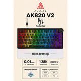 Ajazz AK820 V2 Manyetik Switch Kablolu Oyuncu Klavyesi 8000Hz Rapid Trigger RGB