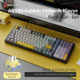 Ajazz AK980 Daydream Switch Kablolu Mekanik Oyun Klavyesi- Rgb Aydınlatmalı- Siyah